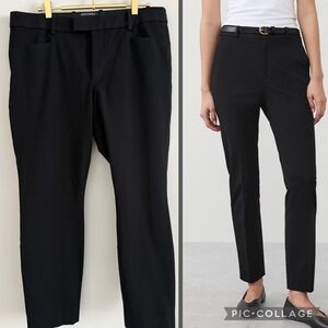 Banana Republic Sloan Slim Fit Ankle Pants Black 12
